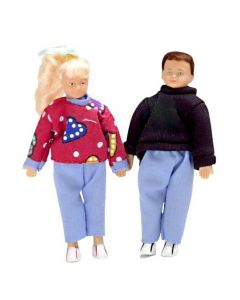 00065 - Girl and Boy Teenager Dolls