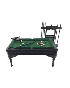 T5996 - Black Pool Table Set