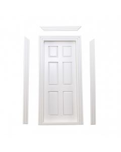 TC6007W 6 Panel White Internal Door 75x175x8mm