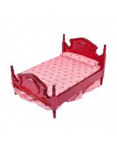 DF285 - 1:12 Scale Mahogany Double Bed