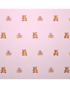 DIY351A - Block & Bear Nursery Paper Pink