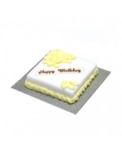 DM-CC15 Square birthday cake - lemon